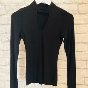 Cutout long sleeve top